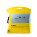 ウイルソン(Wilson)(メンズ、レディース)硬式テニスストリング LUXILON 4G BLACK 125 SET BLACK 125 WR83082011...