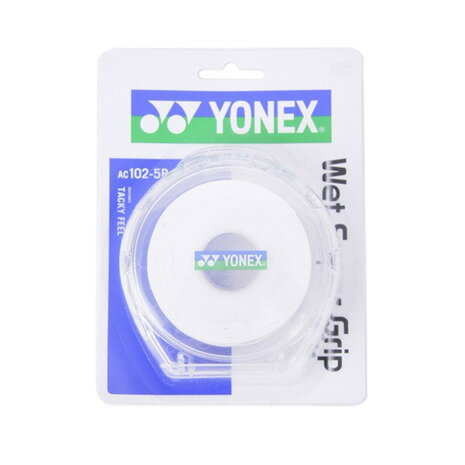 テニス小物 ヨネックス（YONEX）（メンズ、レディース、キッズ）テニスグリップテープ ウェットスーパーグリップ 5本入り AC102-5P 011