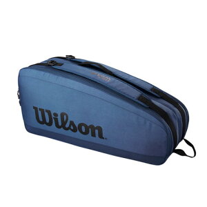 ウイルソン（Wilson） テニス ラケットケース TOUR ULTRA 6PK RACKET BAG BLUE WR8024101001 （メンズ、レディース）