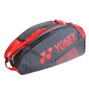 ヨネックス（YONEX）（メンズ レディース キッズ）テニス ラケットケース ラケットバッグ6 BAG2332R-001