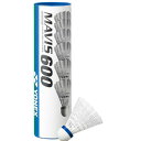 【最大7万ポイントバック!要エントリー&抽選★5/1限定】ヨネックス(YONEX)(メンズ、レディース)ナイロンシャトル メイビス600P 6個入り M-600...