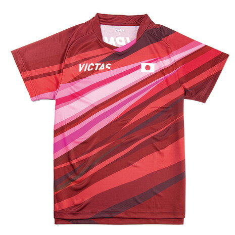ヴィクタス(VICTAS)(メンズ)卓球ウエア シャツ V-オーセンティックシャツ 532111 RED