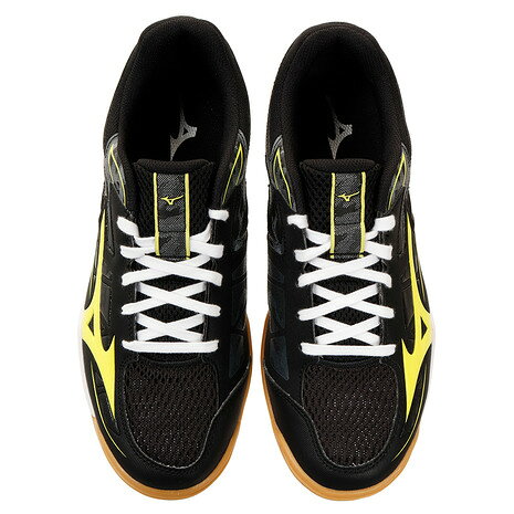 ミズノ(MIZUNO) 卓球シューズ ウエーブカイザーブルク 6 (WAVE KAISERBURG) 81GA202045 ブラック×イエロー格安セール サッカー 用品 セール