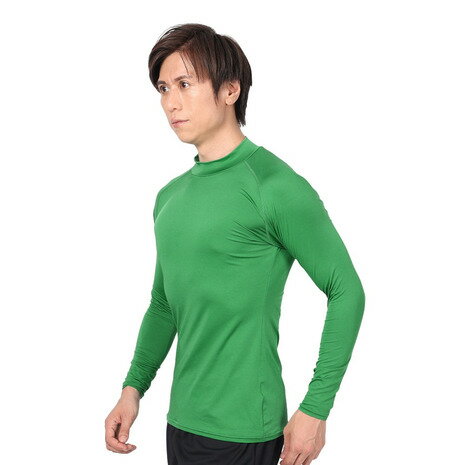 デュアリグ(DUARIG)(メンズ)サッカーウェア ドライプラス ストレッチハイネック長袖 3S0002-SCWR-741ES GRN 速乾