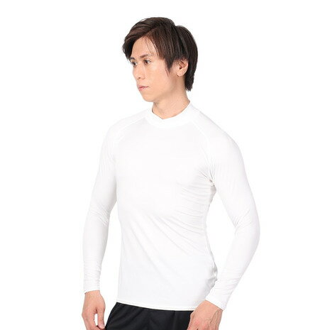 デュアリグ(DUARIG)(メンズ)サッカーウェア ドライプラス ストレッチハイネック長袖 3S0002-SCWR-741ES WHT 速乾