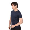 デュアリグ(DUARIG)(メンズ)サッカーウェア ドライプラス ストレッチ 丸首 半袖シャツ ネイビー 3S0004-SCWR-741ES NVY