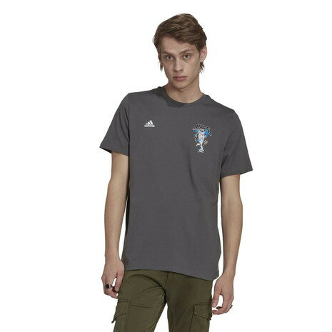 アディダス（adidas）（メンズ）サッカーウェア メッシ グラフィックTシャツ DP939-HG1952