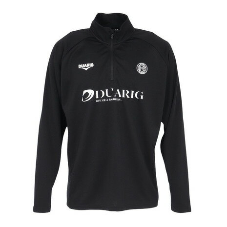 デュアリグ(DUARIG)(メンズ)サッカーウェア 長袖ジャージハーフジップ 5S0004-SCWR-741CD BLK