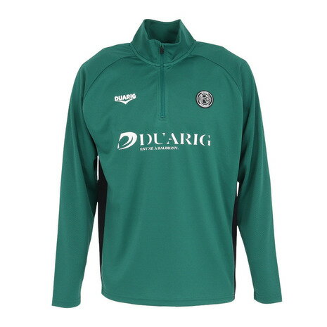 デュアリグ(DUARIG)(メンズ)サッカーウェア 長袖ジャージハーフジップ 5S0004-SCWR-741CD GRN