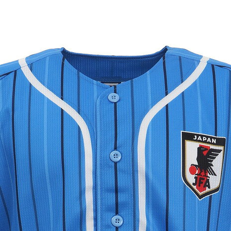 ジェイエフエー(JFA) サッカー 侍ブルー SAMURAI BLUE 日本代表 ベースボールシャツ Mサイズ O3-243 (メンズ、レディース)バーゲン サッカー 用品 セール