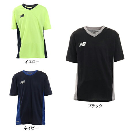 ニューバランス（new balance） サッカー ウェア 半袖 ジュニア Tシャツ プラクティスシャツ JJTF1018BK フットサルウェア （キッズ）