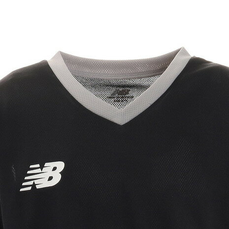 ニューバランス（new balance） サッカー ウェア 半袖 ジュニア Tシャツ プラクティスシャツ JJTF1018BK フットサルウェア （キッズ）