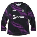 デュアリグ(DUARIG)(キッズ)サッカーウェア ジュニア ドライプラス ロングスリーブ 昇華プラシャツ 4F0023-SCWR-742HD BKxPU(4)