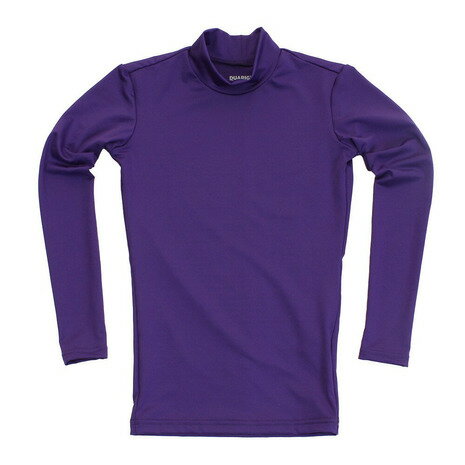 デュアリグ（DUARIG） サッカー ジュニア インナー ストレッチハイネックシャツ 742D6ES2981 PUL 紫 アンダーシャツ 長袖 （キッズ）