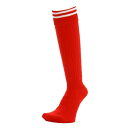 デュアリグ(DUARIG)(メンズ)サッカー ソックス 吸汗速乾 ラインストッキング 750D3OK002-RED-M 靴下
