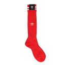アンブロ(UMBRO)(メンズ)サッカー ソックス 靴下 ラインストッキング UAS8310 MRED27 25-27cm