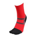 デュアリグ(DUARIG)(メンズ)サッカー ソックス 靴下 和紙ソックス 足袋型 4S0026-SCAC-750KM RED