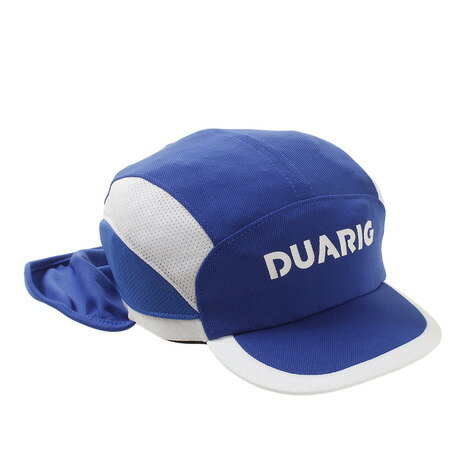 デュアリグ(DUARIG) ジュニア フットボールキャップ 日除け付き 750D9ST7225 BLU 熱中症対策 帽子 キャップ 吸汗速乾 UPF50+ (キッズ)ネット注文 サッカー 用品 セール