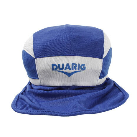 デュアリグ(DUARIG) ジュニア フットボールキャップ 日除け付き 750D9ST7225 BLU 熱中症対策 帽子 キャップ 吸汗速乾 UPF50+ (キッズ)ネット注文 サッカー 用品 セール