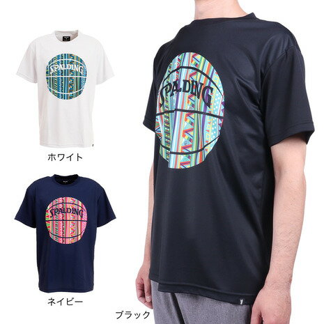 スポルディング（SPALDING）（メンズ） バスケットボールウェア Tシャツ アフリカントライバルボール S..