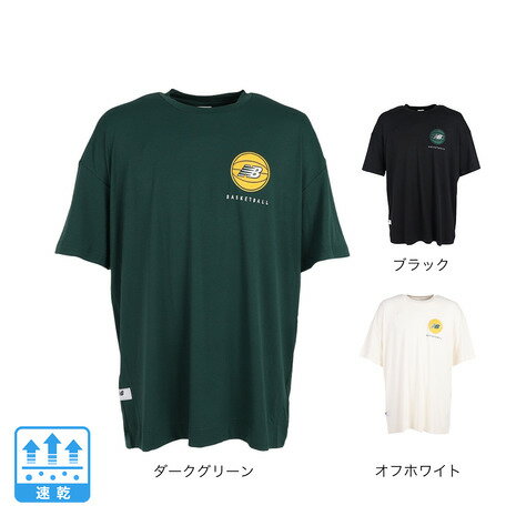 ニューバランス new balance メンズ バスケットボールウェア 接触冷感 バックプリントTシャツ AMT35063