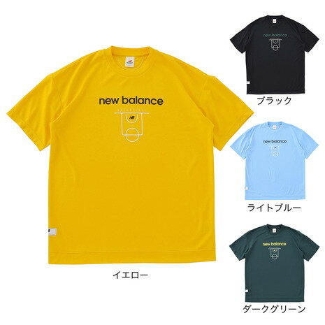 ニューバランス（new balance）（メンズ、レディース）バスケットボールウェア Court Graphic Tシャツ AMT35064
