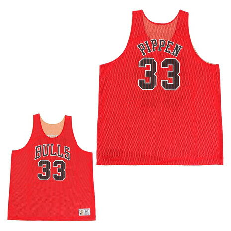 ミッチェルアンドネス（Mitchell&Ness）（メンズ）NBA シカゴブルズ スコッティピッペン リバーシブル メッシュ タンクトップ MSRVMI19003-CBURDGD95SPI M