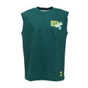 ヒュンメル(hummel)(メンズ)【新商品】 スポーツウェア コットンライク ノースリーブ Tシャツ 袖なし グリーン ドライ HAPB5120XB-563