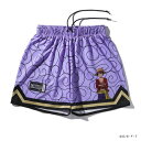 スポルディング(SPALDING)(メンズ、レディース)バスケットボールウェア ジャージーショーツ ONE PIECEゴムゴムの実 SMP25107PPL