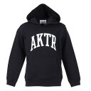 アクター(AKTR)(キッズ)バスケットボールウェア カレッジロゴ スウェット フーディ 224-050010 BK