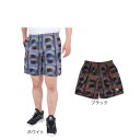 エゴザル(EGOZARU)(メンズ)バスケットボールウェア ひざ上丈 カットオフ バーティカルモノグラム ショートパンツ EZHP-S2407 速乾