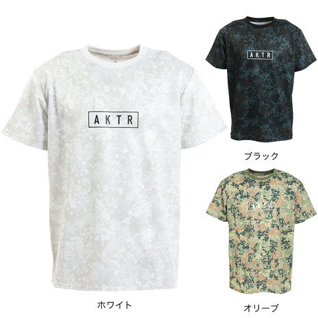 アクター（AKTR）（メンズ）バスケットボールウェア FLECKTARN CAMO AKTR ロゴ SP Tシャツ 123-013005