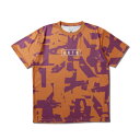 アクター(AKTR)(メンズ、レディース)バスケットボールウェア CUT-UP CAMO ロゴ スポーツ Tシャツ 125-024005 OR