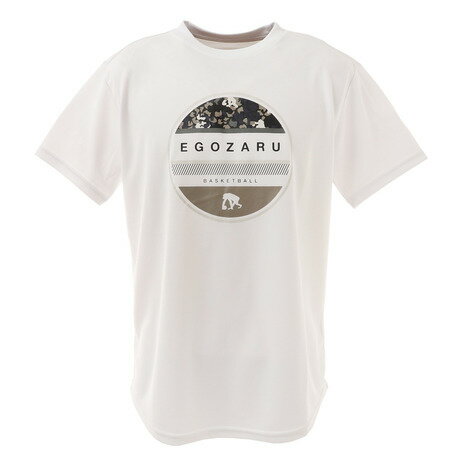 【20%OFFクーポン！8/19まで】エゴザル（EGOZARU） サークルレオパードTシャツ EZST-2104-025 バスケットボールウェア （メンズ、レディース）