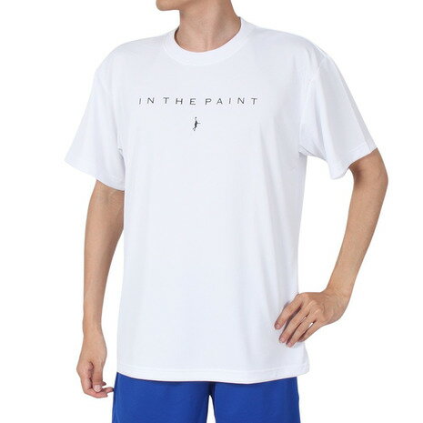 インザペイント（IN THE PAINT）（メンズ）バスケットボールウェア Tシャツ ITP24302WHT/BLK 速乾
