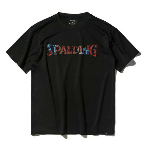 スポルディング(SPALDING)(メンズ)バスケットボールウェア Tシャツ アフリカン バティック ロゴ SMT25002BK スポルディング(SPALDING)(メンズ)バスケットボールウェア Tシャツ アフリカン バティック ロゴ SMT25002BK