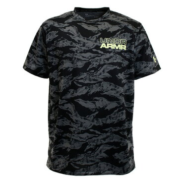 アンダーアーマー(UNDER ARMOUR) Tシャツ メンズ 半袖 ベースライン テック カモ 1353628 BLK/XRY BK 【 バスケットボール ウェア 】 (メンズ)