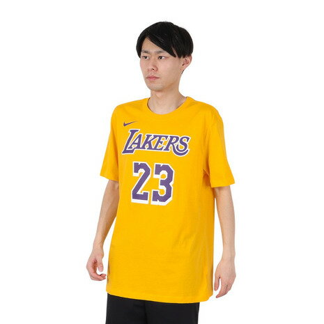 ナイキ(NIKE)(メンズ)バスケットボールウェア NBA ロサンゼルス レイカーズ Tシャツ DR6380-734