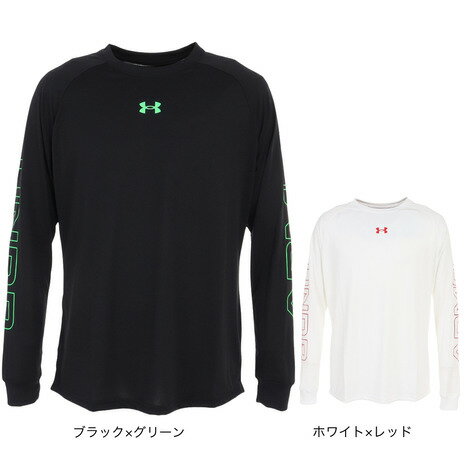 アンダーアーマー（UNDER ARMOUR）（メンズ）バスケットボールウェア テック グラフィック ロングスリーブTシャツ 1381373