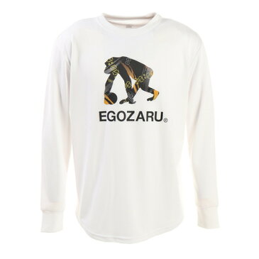 エゴザル(EGOZARU) SPEED LOGO 長袖Tシャツ WHITE EZLT-2011-025 バスケットボールウェア (メンズ)