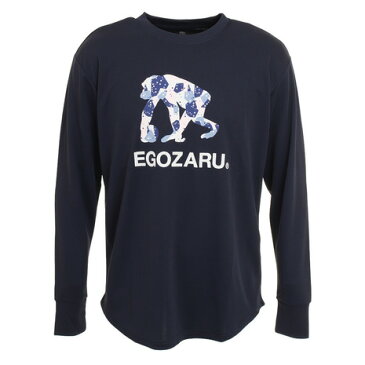 エゴザル（EGOZARU） バスケットボールウェア P.D.C. ロゴ 長袖Tシャツ NAVY EZLT-F2120-004 （メンズ）