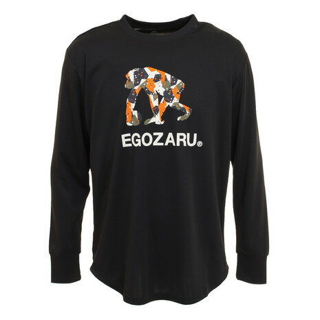エゴザル（EGOZARU） バスケットボールウェア P.D.C. ロゴ 長袖Tシャツ BLACK EZLT-F2120-012 （メンズ）