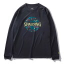 【20%OFFクーポン対象!12/11まで】スポルディング(SPALDING)(メンズ、レディース)バスケットボールウェア 長袖 Tシャツ ポルカドット カモ ...