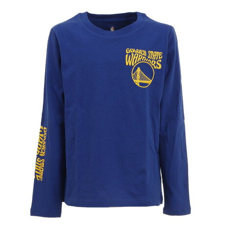 エヌビーエー（NBA）（キッズ）バスケットボールウェア ロンT ウォリアーズ長袖Tシャツ PK2B3BCW2B04-WARRIORS NBA