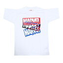 マーベル（MARVEL）（キッズ）バスケットボール ウェア UVカット キャラクター ジュニア マーベル ロゴ 半袖 Tシャツ DS0212022 吸汗速乾 抗菌防臭 冷感