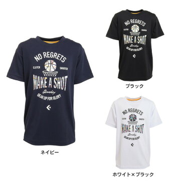 コンバース（CONVERSE） バスケットボールウェア ジュニア プリント半袖Tシャツ CB421356 （キッズ）