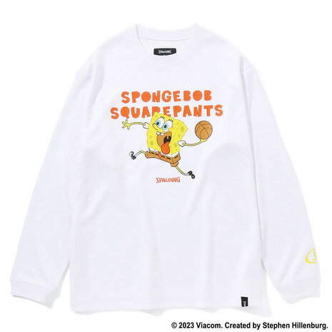 スポルディング（SPALDING）（キッズ）バスケットボールウェア ジュニア ロングスリーブTシャツ スポンジ・ボブ スクエアパンツ SJT23159Sのサムネイル