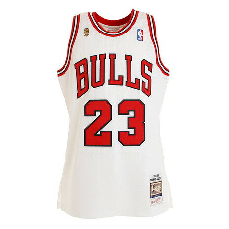 ミッチェルアンドネス(Mitchell&Ness)(メンズ)マイケル ジョーダン 1995-96 WHITE シカゴブルズ オーセンティック ユニホーム AJY4LG19009CBUWHIT95MJO