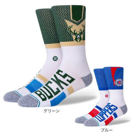 スタンス（STANCE）（メンズ）NBA ミルウォーキー・バックス バスケットボール ソックス BUCKS SHORTCUT 2 A545A20BSC