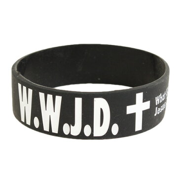 W.W.J.D（W.W.J.D） WWJD シリコンバンド WWJD-88-1 リストバンド ブレスレット バスケットボール （メンズ、レディース、キッズ）